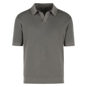 Zegna Taupe Cotton Polo Shirt Men